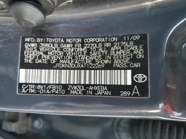 Photo 10 from auction – 2010 TOYOTA PRIUS with VIN JTDKN3DUXA1122269