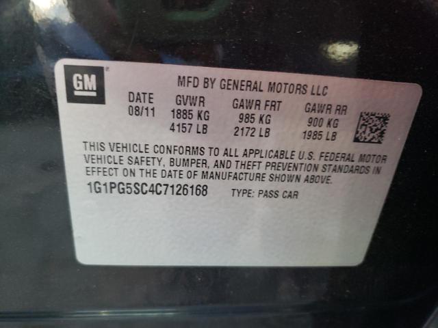 Photo 10 from auction – 2012 CHEVROLET CRUZE LT with VIN 1G1PG5SC4C7126168