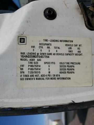 Photo 10 from auction – 1996 BUICK CENTURY SP with VIN 1G4AG55M3T6457794