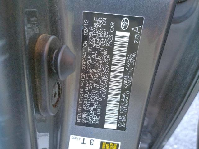 Photo 10 from auction – 2012 TOYOTA PRIUS V with VIN JTDZN3EU2C3097405