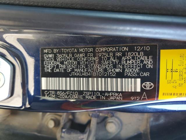 Photo 10 from auction – 2011 TOYOTA SCION XD with VIN JTKKU4B41B1012152