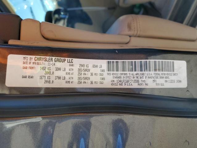 Photo 10 from auction – 2015 JEEP GRAND CHER with VIN 1C4RJFCG8FC712599