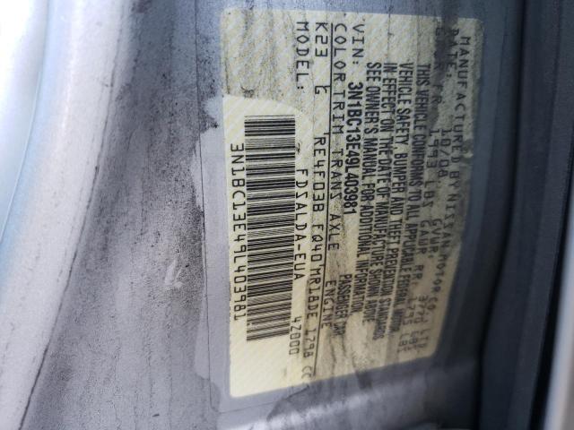 Photo 10 from auction – 2009 NISSAN VERSA S with VIN 3N1BC13E49L403981