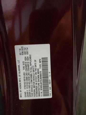 Photo 10 from auction – 2018 HONDA ODYSSEY EX with VIN 5FNRL6H72JB090578