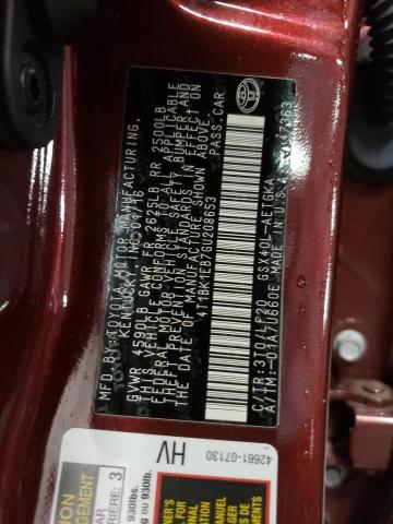 Photo 10 from auction – 2016 TOYOTA AVALON XLE with VIN 4T1BK1EB7GU208653