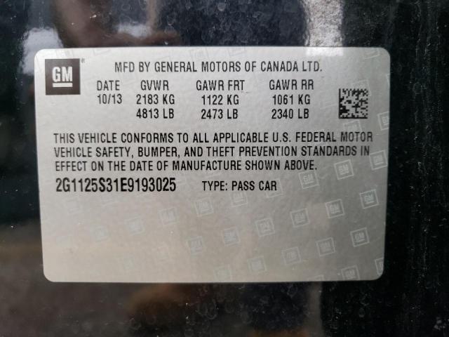 Photo 10 from auction – 2014 CHEVROLET IMPALA LT with VIN 2G1125S31E9193025