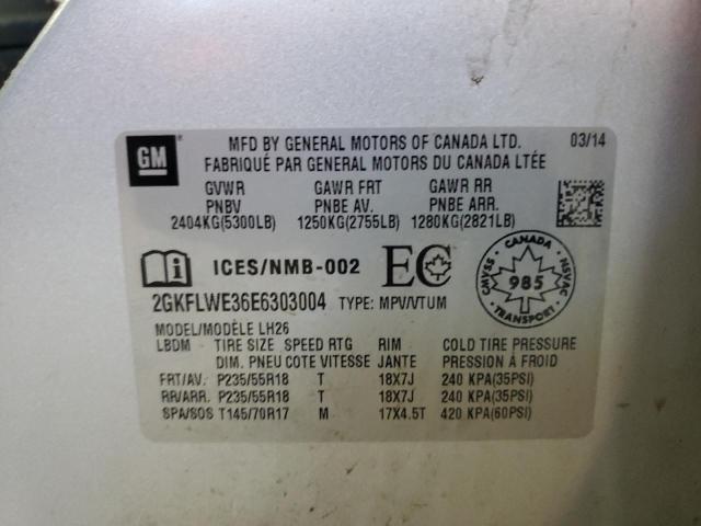 Photo 10 from auction – 2014 GMC TERRAIN SL with VIN 2GKFLWE36E6303004