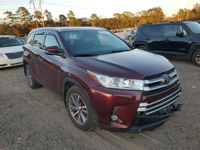 TOYOTA HIGHLANDER 2019 with VIN 5TDKZRFH5KS326067 - Photo from auction