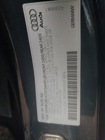 Photo 10 from auction – 2009 AUDI A5 QUATTRO with VIN WAUDK78T09A024385