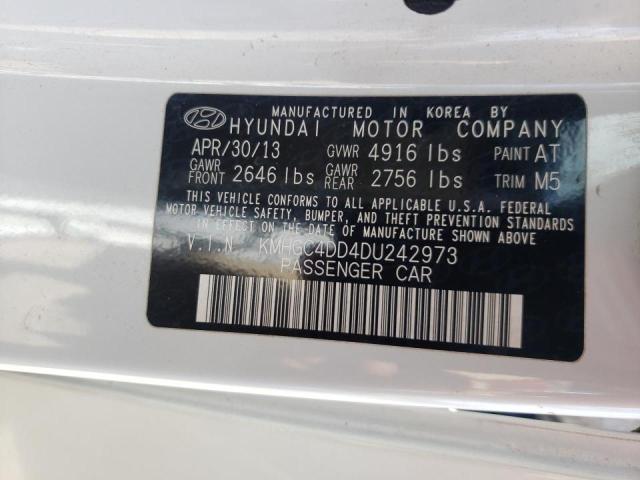 Photo 10 from auction – 2013 HYUNDAI GENESIS 3. with VIN KMHGC4DD4DU242973