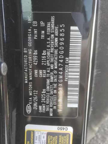 Photo 10 from auction – 2013 KIA OPTIMA LX with VIN 5XXGM4A74DG096855