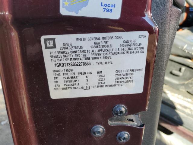 Photo 10 from auction – 2006 GMC ENVOY with VIN 1GKDT13S062270536
