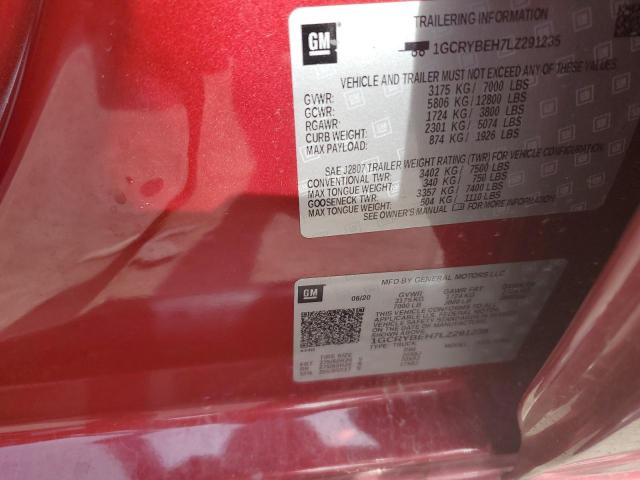 Photo 10 from auction – 2020 CHEVROLET SILVERADO with VIN 1GCRYBEH7LZ291235