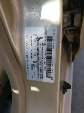 Photo 10 from auction – 2001 MAZDA PROTEGE DX with VIN JM1BJ222510424646