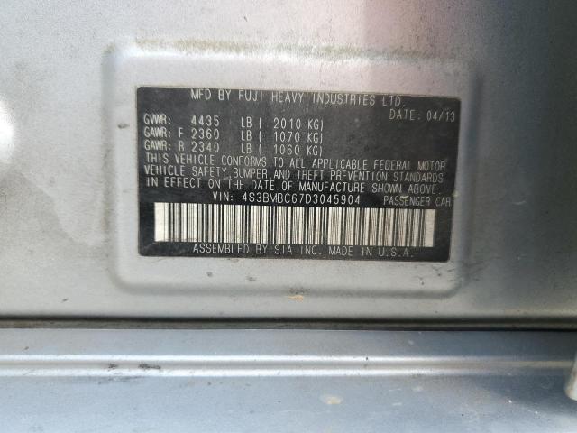 Photo 10 from auction – 2013 SUBARU LEGACY 2.5 with VIN 4S3BMBC67D3045904
