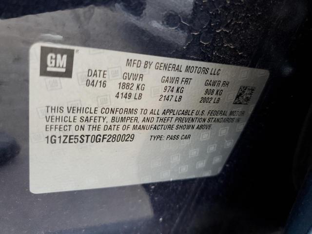 Photo 10 from auction – 2016 CHEVROLET MALIBU LT with VIN 1G1ZE5ST0GF280029