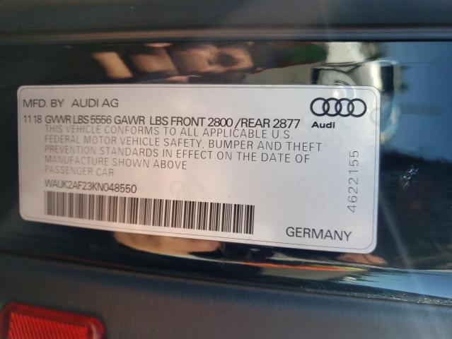 Photo 10 from auction – 2019 AUDI A6 PREMIUM with VIN WAUK2AF23KN048550