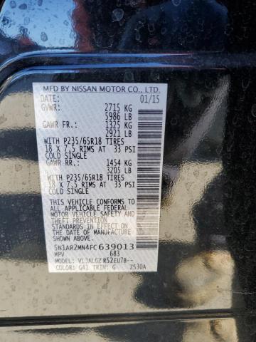 Photo 10 from auction – 2015 NISSAN PATHFINDER with VIN 5N1AR2MN4FC639013