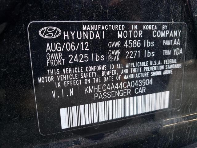 Photo 10 from auction – 2012 HYUNDAI SONATA HYB with VIN KMHEC4A44CA043904