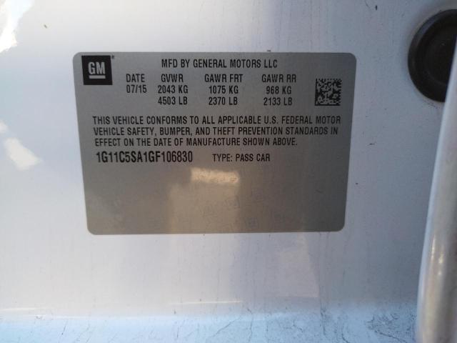 Photo 10 from auction – 2016 CHEVROLET MALIBU LIM with VIN 1G11C5SA1GF106830