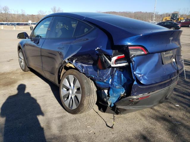 Photo 3 from auction – 2021 TESLA MODEL Y with VIN 5YJYGDEE8MF083033