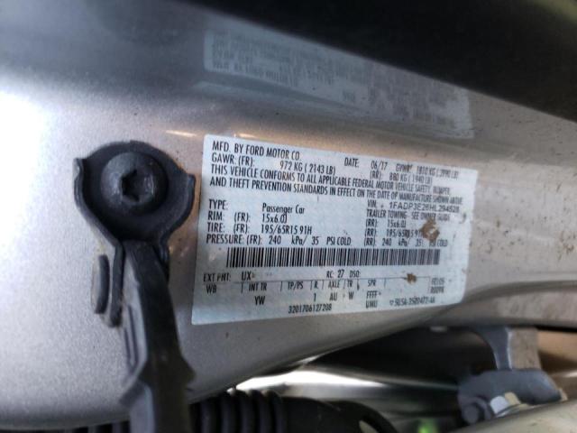 Photo 10 from auction – 2017 FORD FOCUS S with VIN 1FADP3E26HL294528