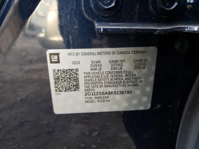 Photo 10 from auction – 2019 CHEVROLET IMPALA LT with VIN 2G11Z5SA8K9136780
