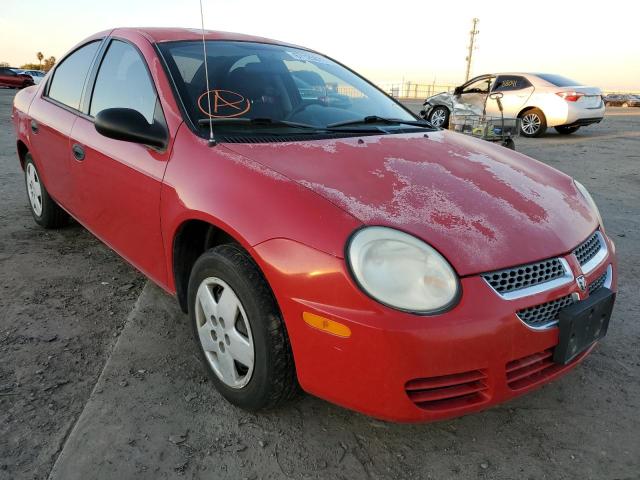 DODGE NEON BASE 2005 with VIN 1B3ES26C75D114382 - Photo from auction