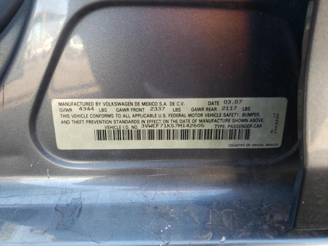 Photo 10 from auction – 2007 VOLKSWAGEN JETTA WOLF with VIN 3VWEF71K57M142605