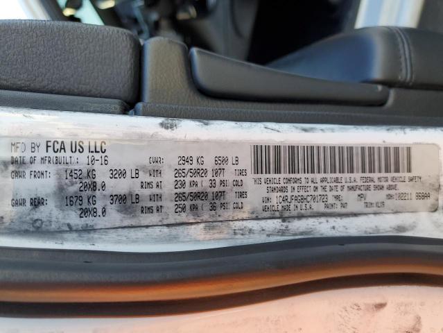 Photo 10 from auction – 2017 JEEP GRAND CHER with VIN 1C4RJFAG8HC701723