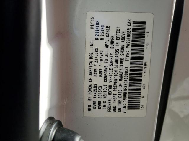 Photo 10 from auction – 2016 ACURA TLX with VIN 19UUB1F37GA000053