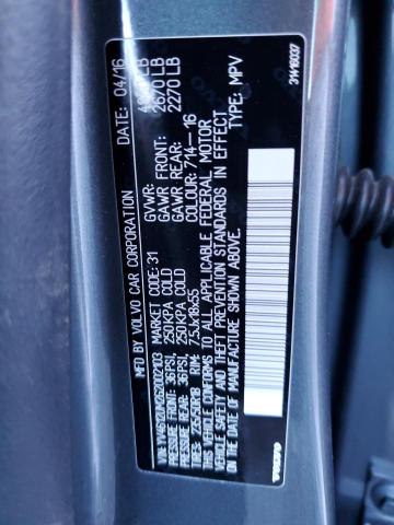 Photo 10 from auction – 2016 VOLVO S60 CROSS with VIN YV4612UM2G2002103