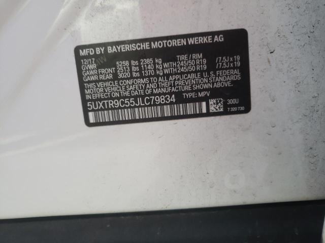 Photo 10 from auction – 2018 BMW X3 XDRIVE3 with VIN 5UXTR9C55JLC79834