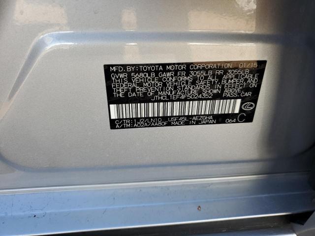 Photo 10 from auction – 2015 LEXUS LS 460 with VIN JTHCL1EF4F5024352