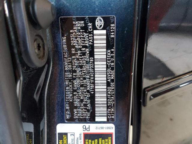 Photo 10 from auction – 2014 TOYOTA CAMRY L with VIN 4T1BF1FK4EU732780