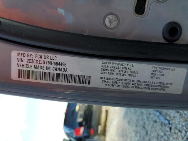 Photo 10 from auction – 2021 DODGE CHALLENGER with VIN 2C3CDZJG7MH664495