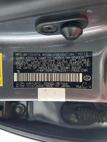 Photo 10 from auction – 2014 LEXUS ES 350 with VIN JTHBK1GG8E2096224