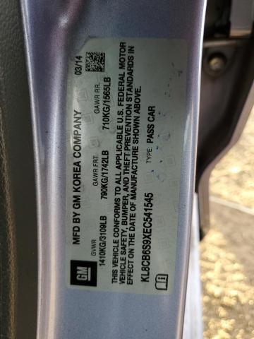 Zdjęcie 10 z aukcji – 2014 CHEVROLET SPARK LS z VIN KL8CB6S9XEC541545