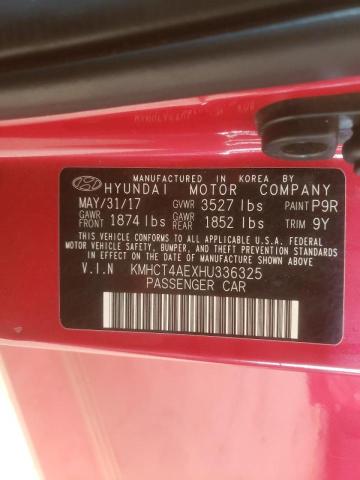 Photo 10 from auction – 2017 HYUNDAI ACCENT SE with VIN KMHCT4AEXHU336325