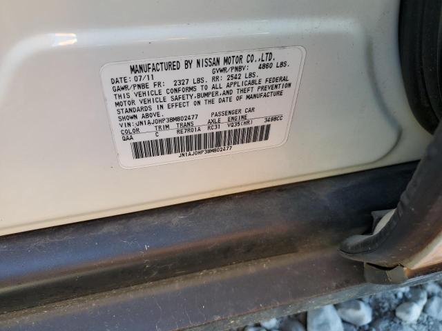Foto 10 de la subasta – 2011 INFINITI EX35 BASE con VIN JN1AJ0HP3BM802477
