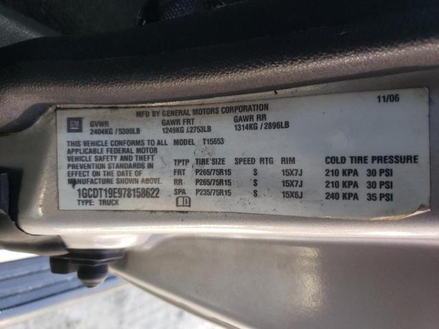 Photo 10 from auction – 2007 CHEVROLET COLORADO with VIN 1GCDT19E978158622