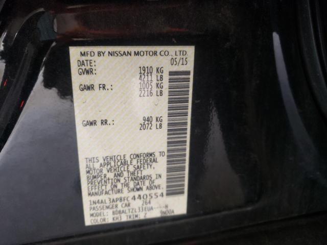 Photo 10 from auction – 2015 NISSAN ALTIMA 2.5 with VIN 1N4AL3AP8FC440554