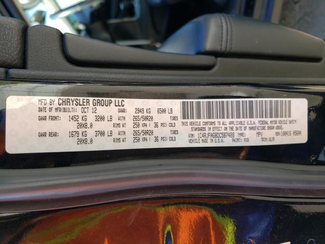 Photo 10 from auction – 2013 JEEP GRAND CHER with VIN 1C4RJFAG8DC587488