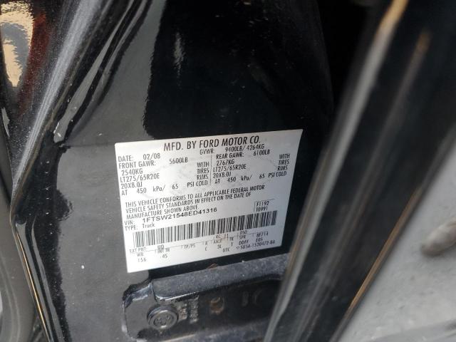 Photo 10 from auction – 2008 FORD F250 SUPER with VIN 1FTSW21548ED41316