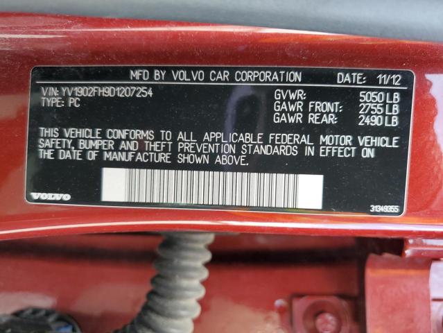 Photo 10 from auction – 2013 VOLVO S60 T6 with VIN YV1902FH9D1207254