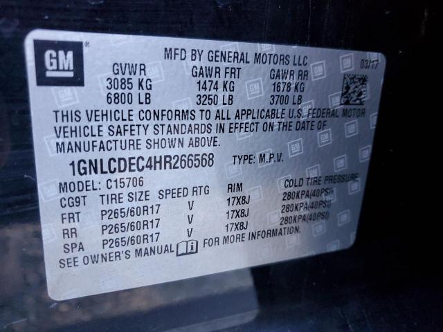 Photo 10 from auction – 2017 CHEVROLET TAHOE POLI with VIN 1GNLCDEC4HR266568