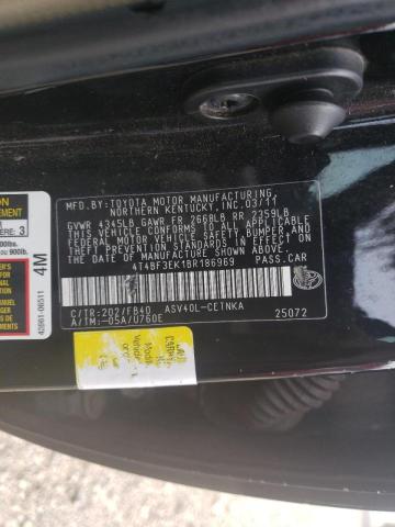Photo 10 from auction – 2011 TOYOTA CAMRY BASE with VIN 4T4BF3EK1BR186969