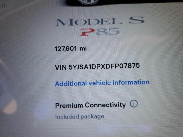 Photo 8 from auction – 2013 TESLA MODEL S with VIN 5YJSA1DPXDFP07875
