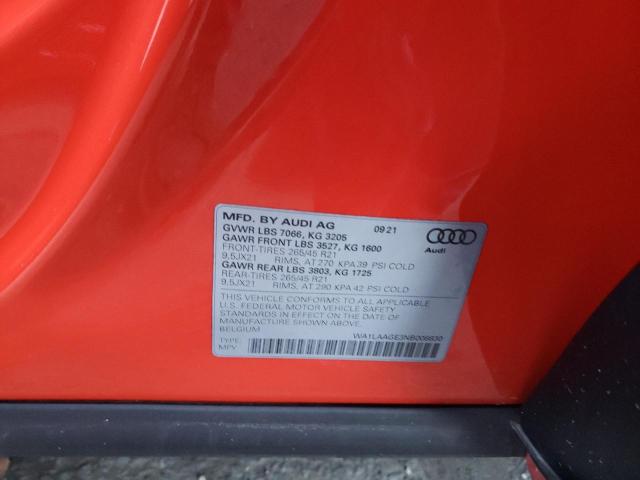 Photo 10 from auction – 2022 AUDI E-TRON PRE with VIN WA1LAAGE3NB008830