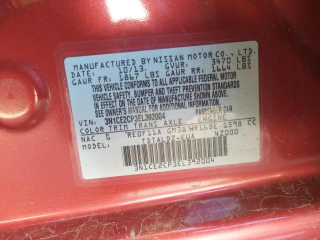 Photo 10 from auction – 2014 NISSAN VERSA NOTE with VIN 3N1CE2CP3EL392004